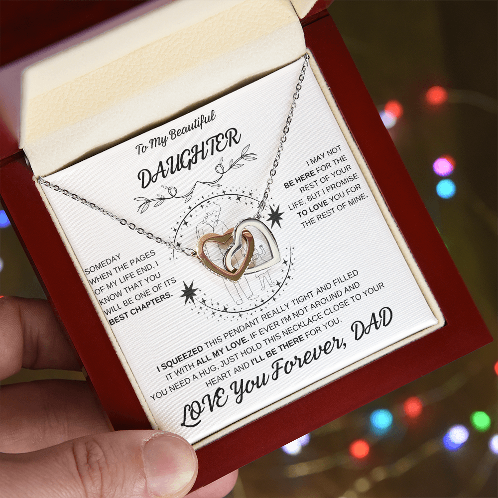 Daughter Interlocking Hearts Necklace