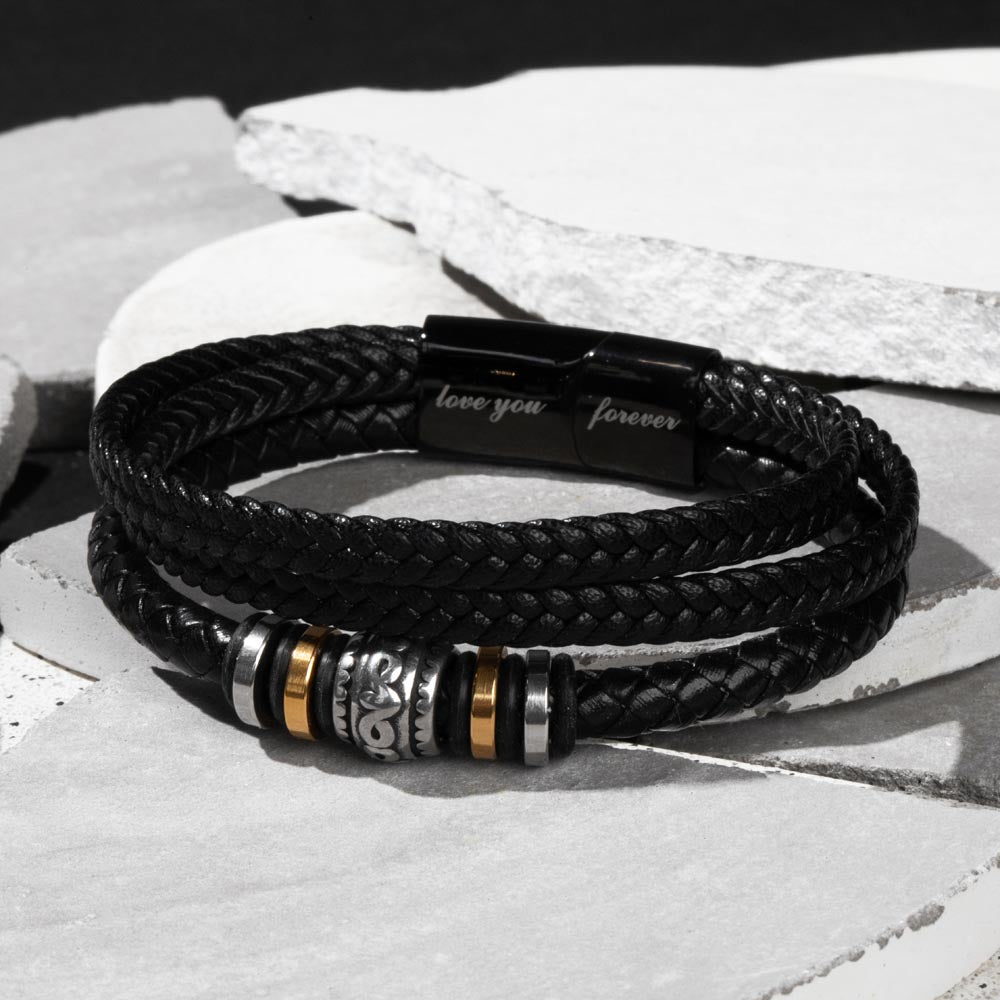 Graduation Men's "Love You Forever" Bracelet