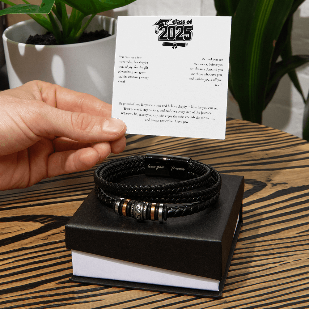 Graduation Men's "Love You Forever" Bracelet