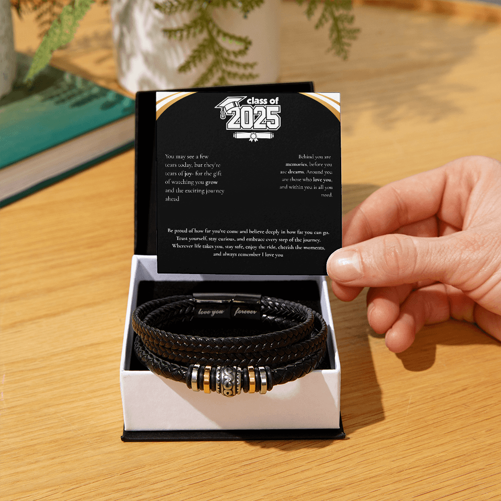 Graduation Men's "Love You Forever" Bracelet