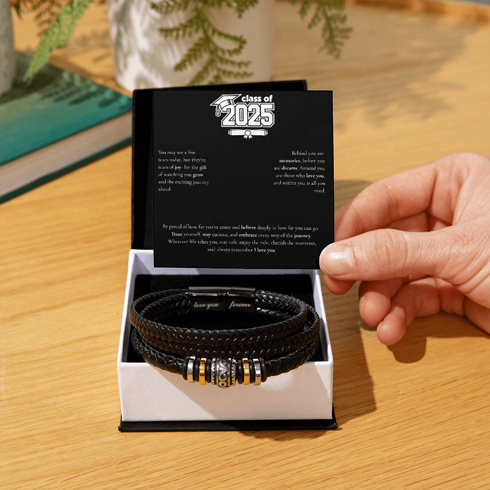Graduation Men's "Love You Forever" Bracelet