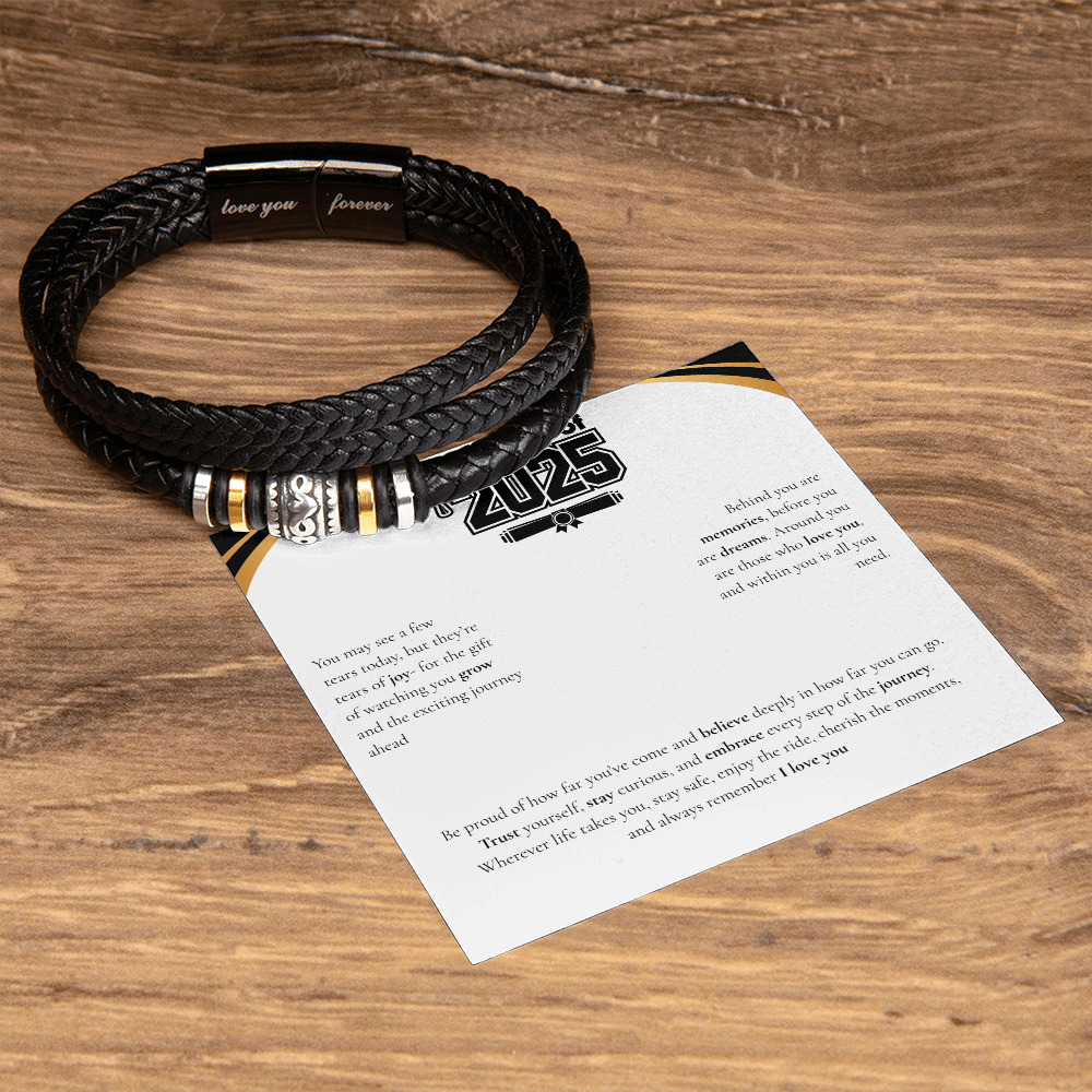 Graduation Men's "Love You Forever" Bracelet