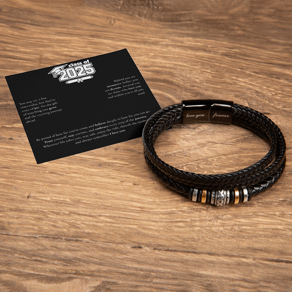 Graduation Men's "Love You Forever" Bracelet