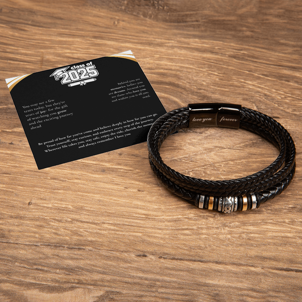 Graduation Men's "Love You Forever" Bracelet