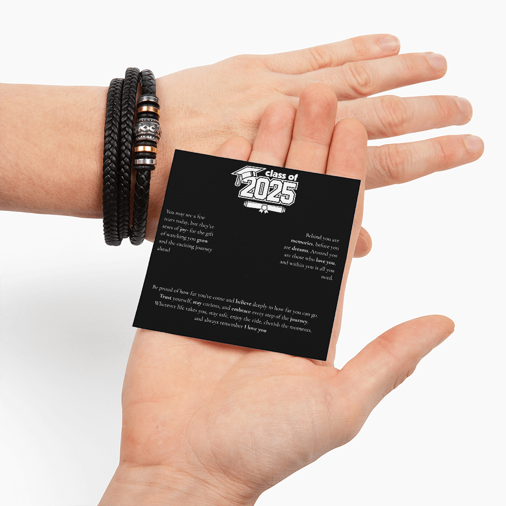 Graduation Men's "Love You Forever" Bracelet