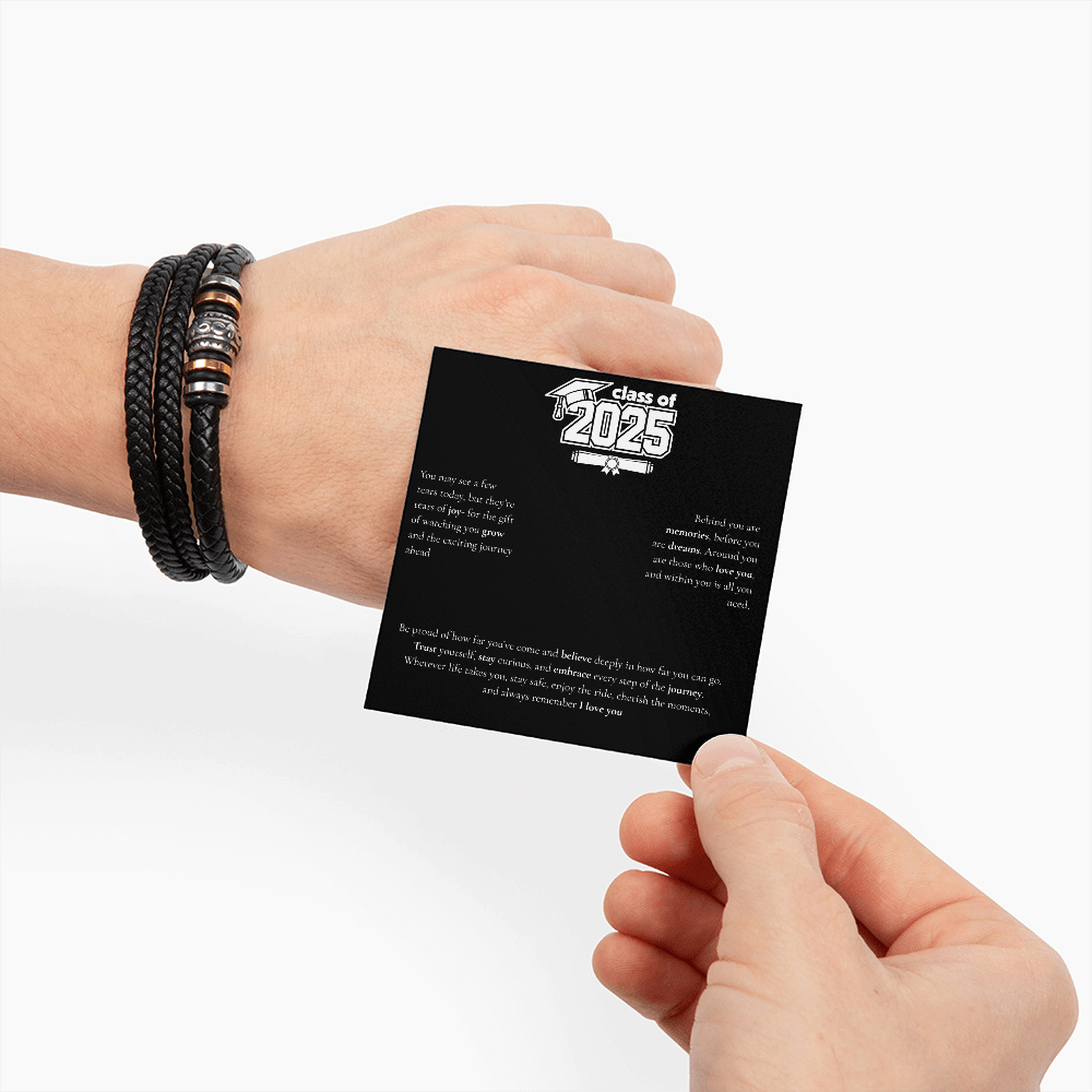 Graduation Men's "Love You Forever" Bracelet