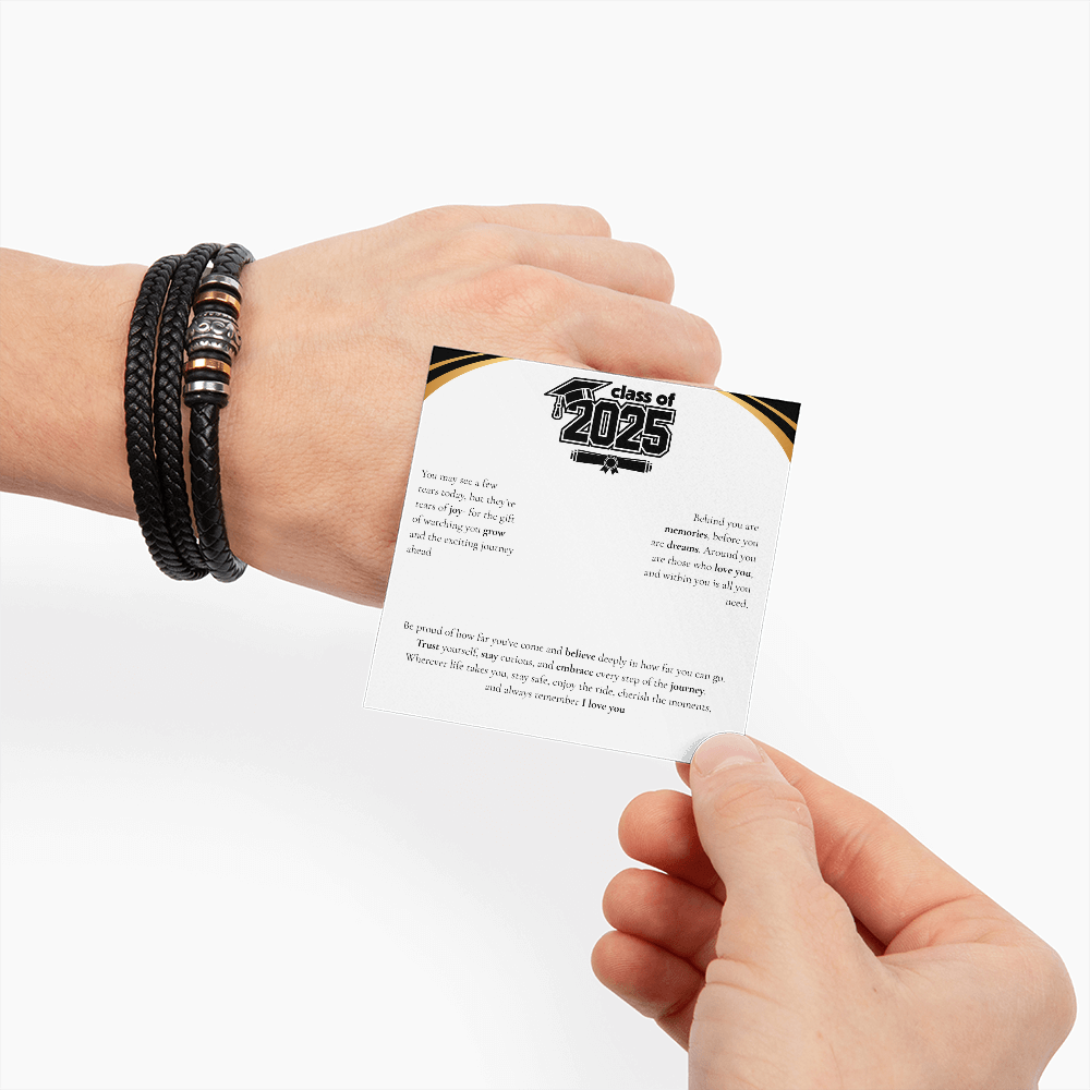 Graduation Men's "Love You Forever" Bracelet