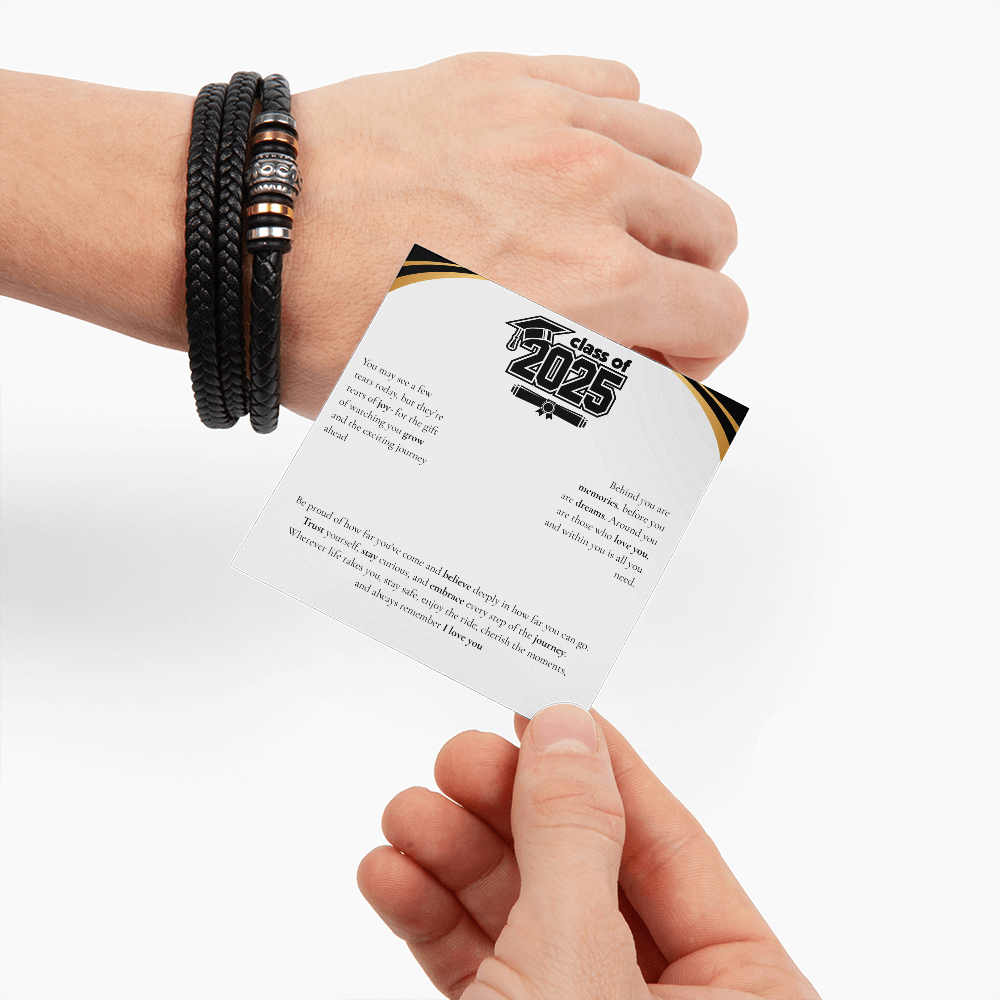 Graduation Men's "Love You Forever" Bracelet