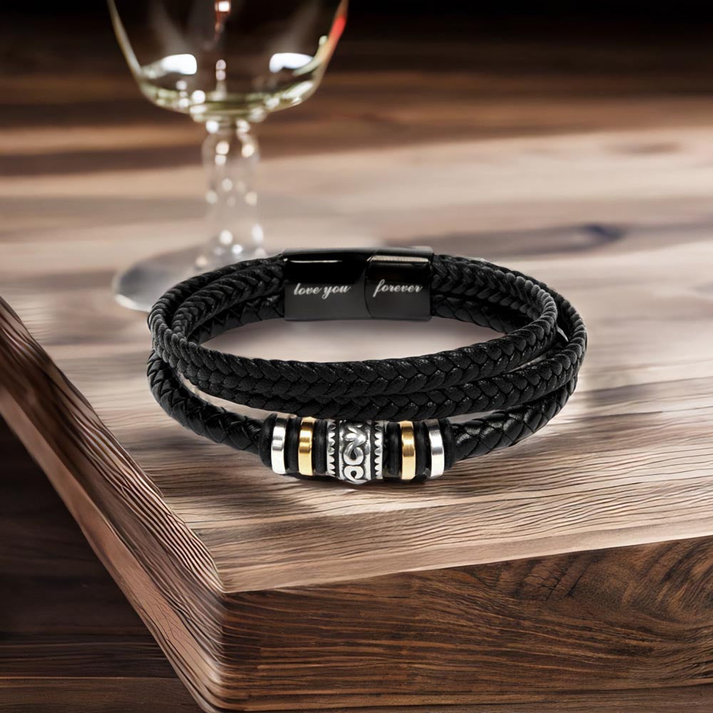 Graduation Men's "Love You Forever" Bracelet
