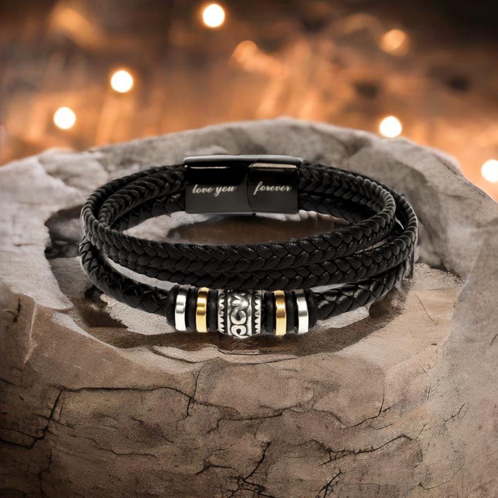 Graduation Men's "Love You Forever" Bracelet