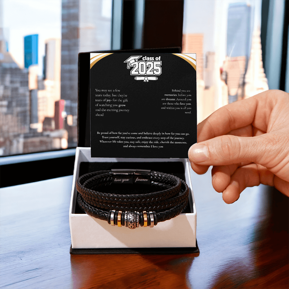 Graduation Men's "Love You Forever" Bracelet