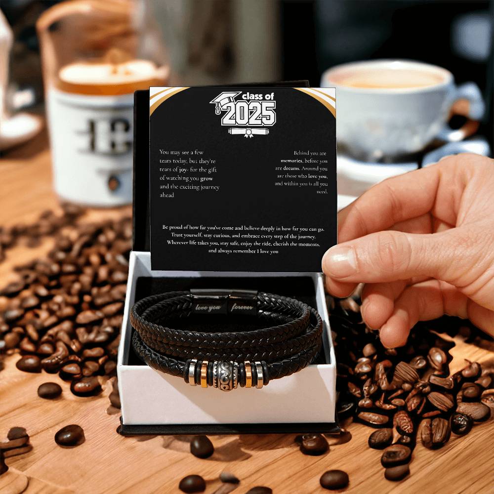 Graduation Men's "Love You Forever" Bracelet