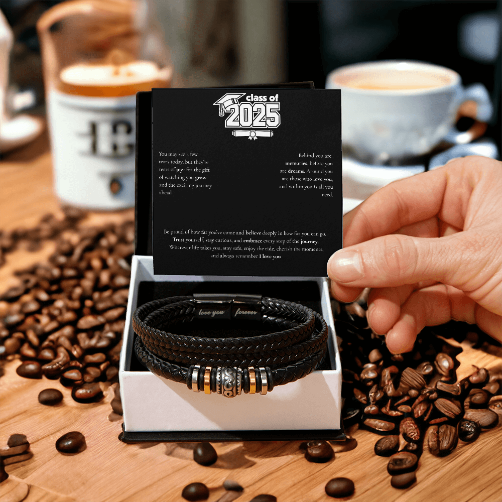 Graduation Men's "Love You Forever" Bracelet