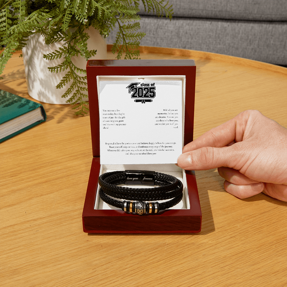 Graduation Men's "Love You Forever" Bracelet