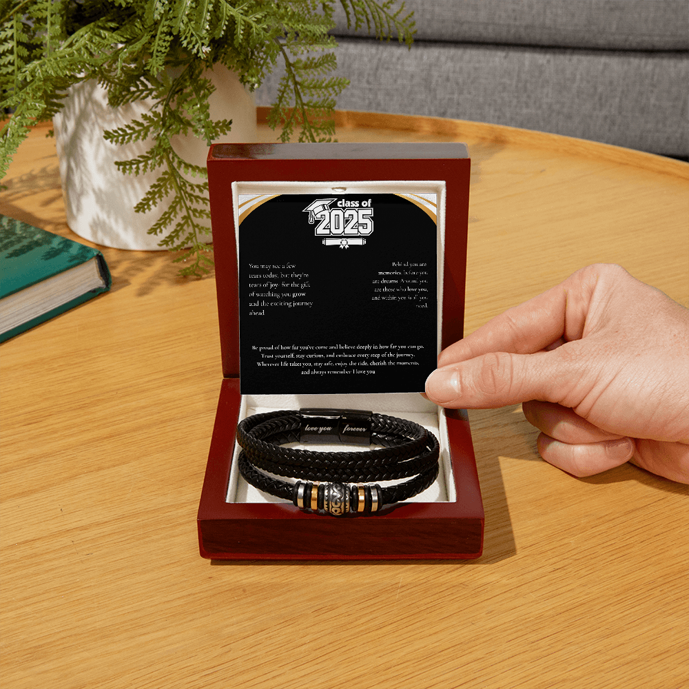 Graduation Men's "Love You Forever" Bracelet