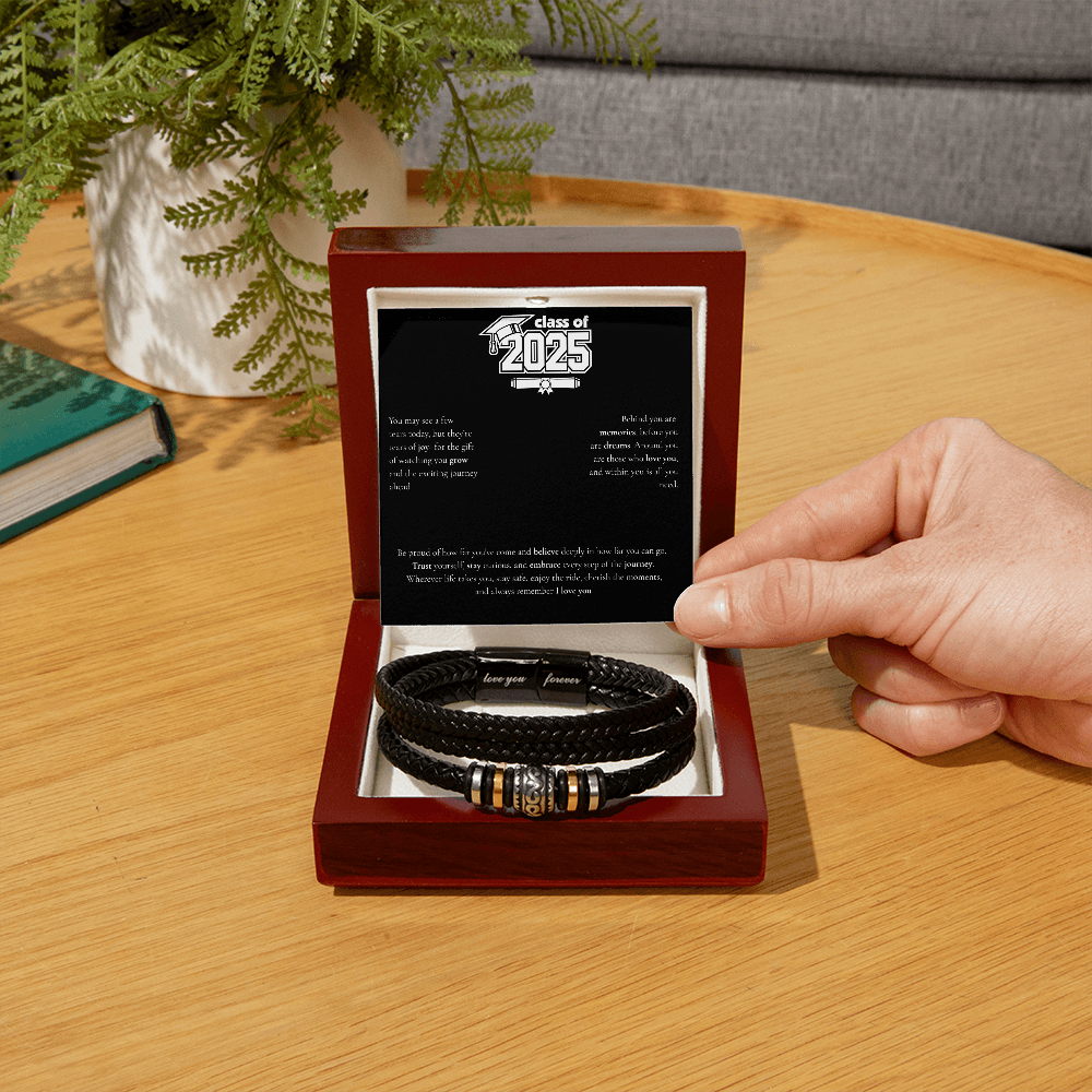 Graduation Men's "Love You Forever" Bracelet