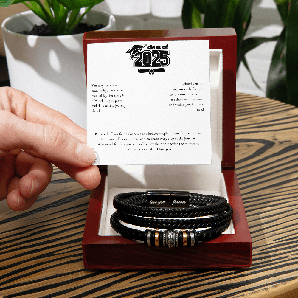 Graduation Men's "Love You Forever" Bracelet
