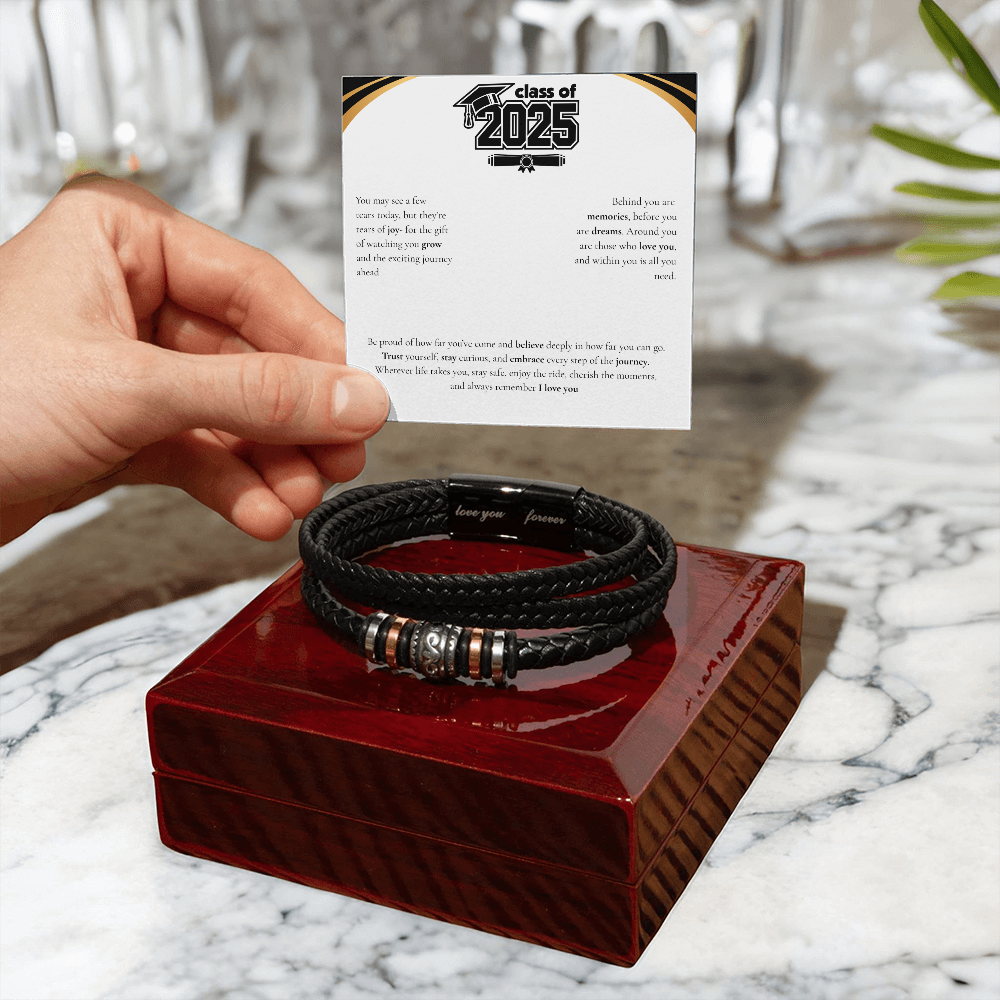 Graduation Men's "Love You Forever" Bracelet