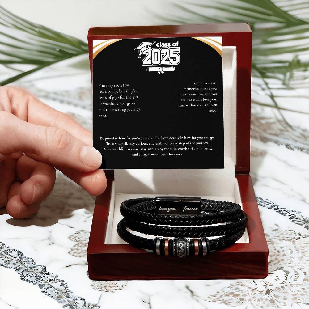 Graduation Men's "Love You Forever" Bracelet