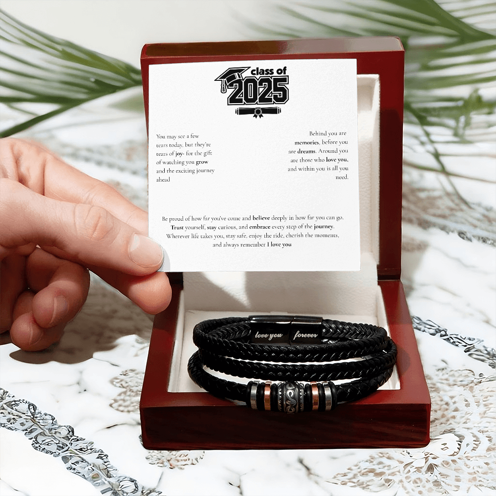Graduation Men's "Love You Forever" Bracelet