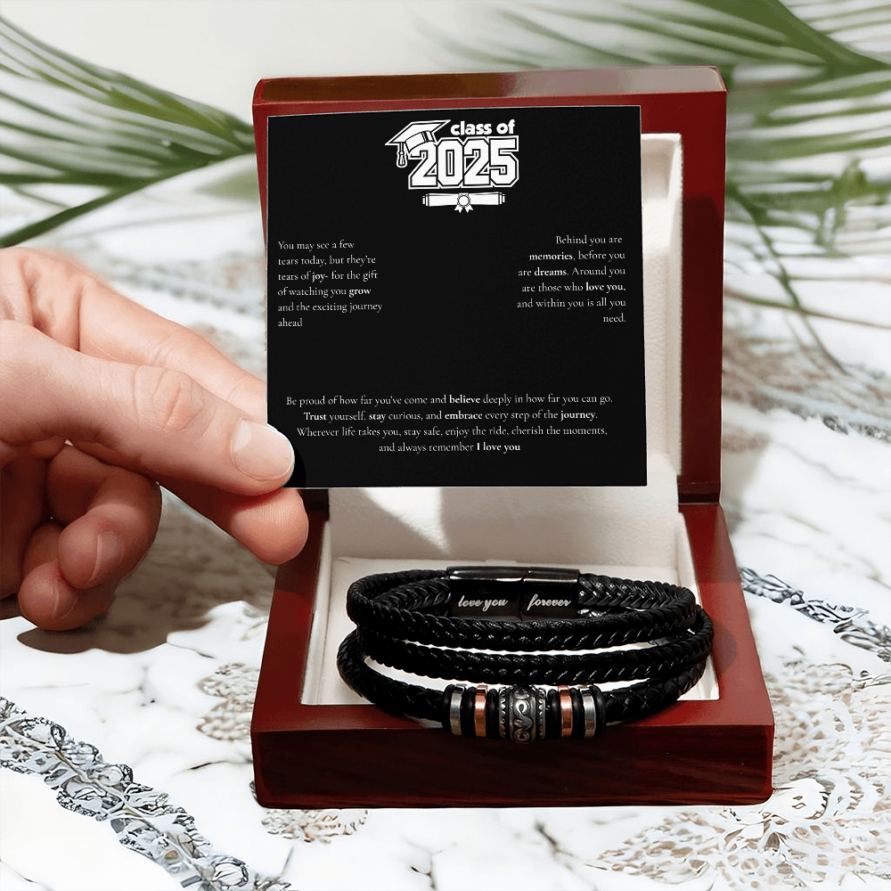 Graduation Men's "Love You Forever" Bracelet