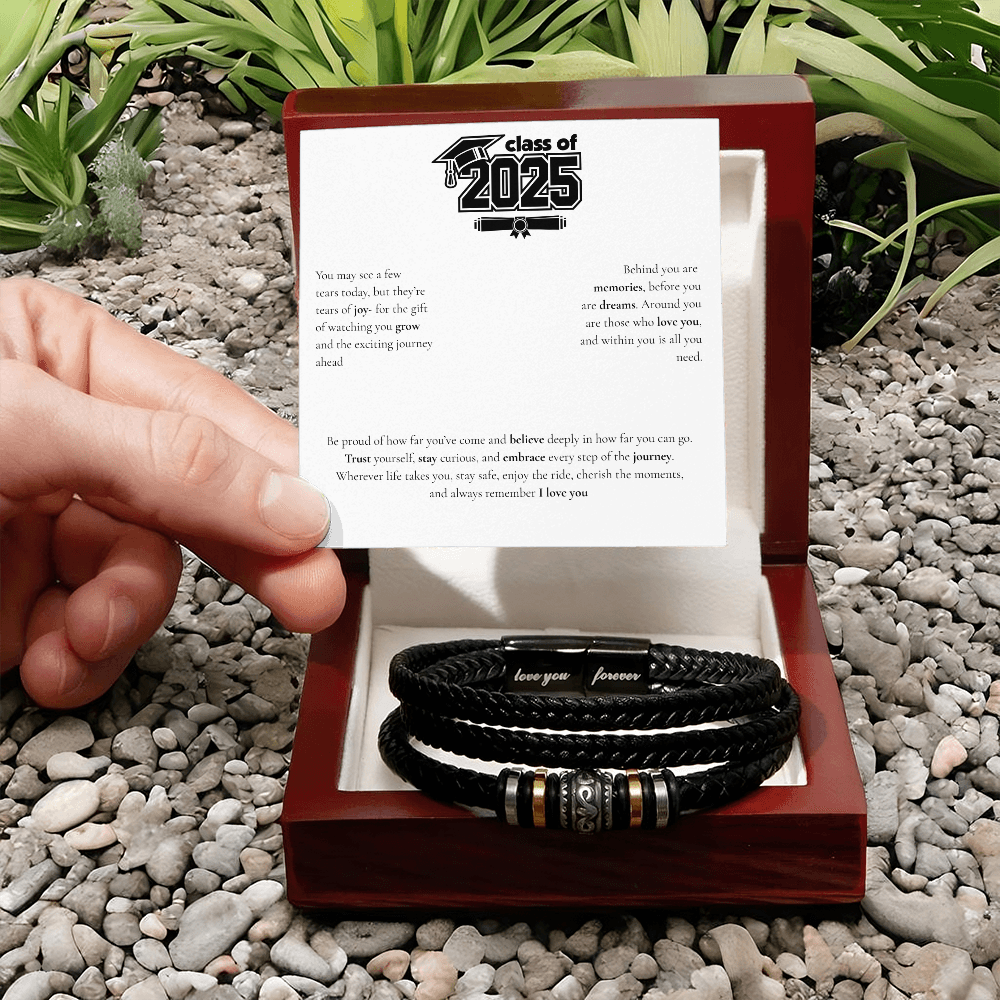 Graduation Men's "Love You Forever" Bracelet