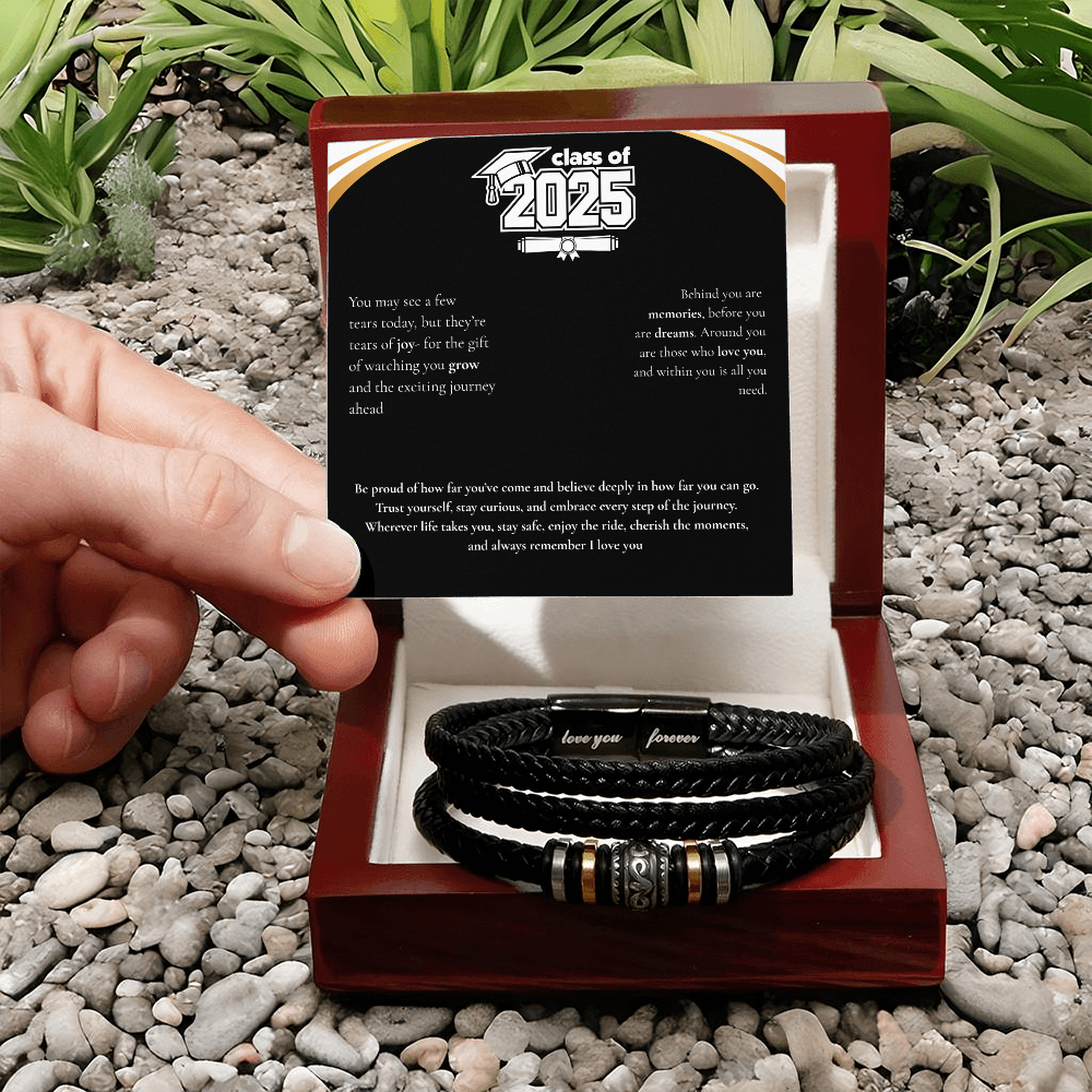 Graduation Men's "Love You Forever" Bracelet