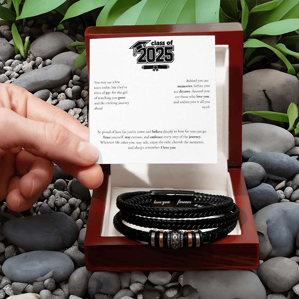 Graduation Men's "Love You Forever" Bracelet