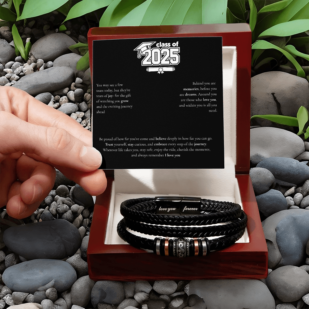 Graduation Men's "Love You Forever" Bracelet