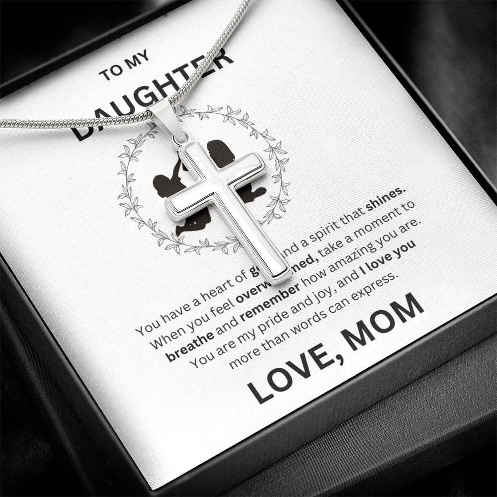 Daughter Artisan Cross Necklace