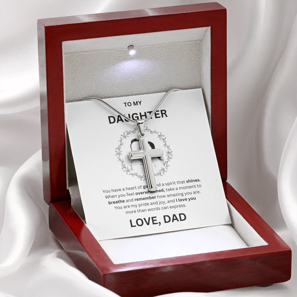 Daughter Artisan Cross Necklace