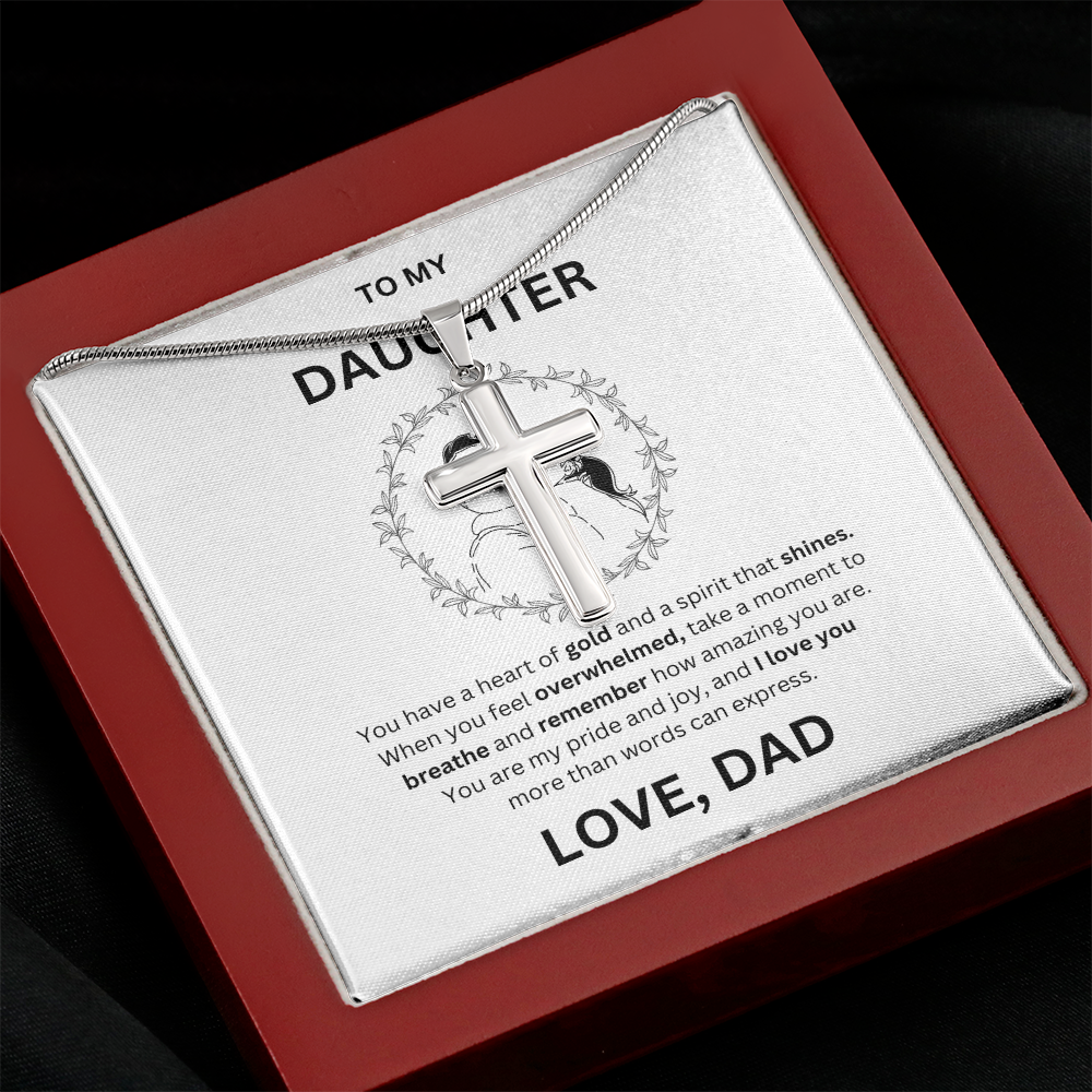 Daughter Artisan Cross Necklace
