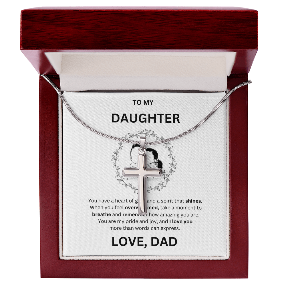 Daughter Artisan Cross Necklace