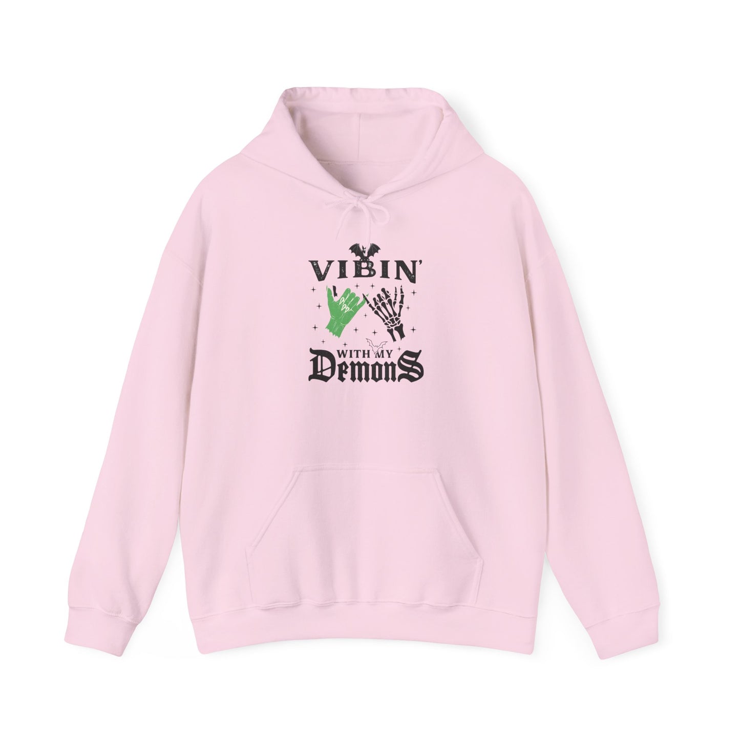 Vibin' With My Demons Unisex Hooded Hoodie, Cozy Gothic Hoodie, Casual Hoodie, Perfect for Halloween, Gift for Spooky Lovers, [...]