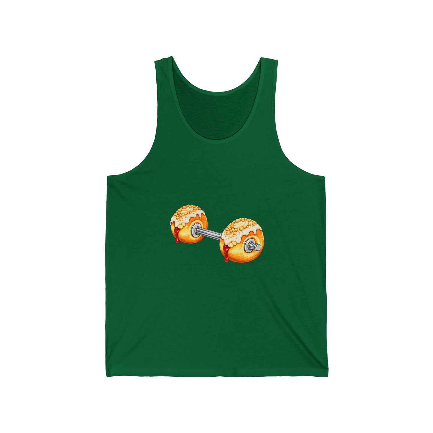 Donut Dumbbell Tank Top — Fitness & Foodie Gym Tank