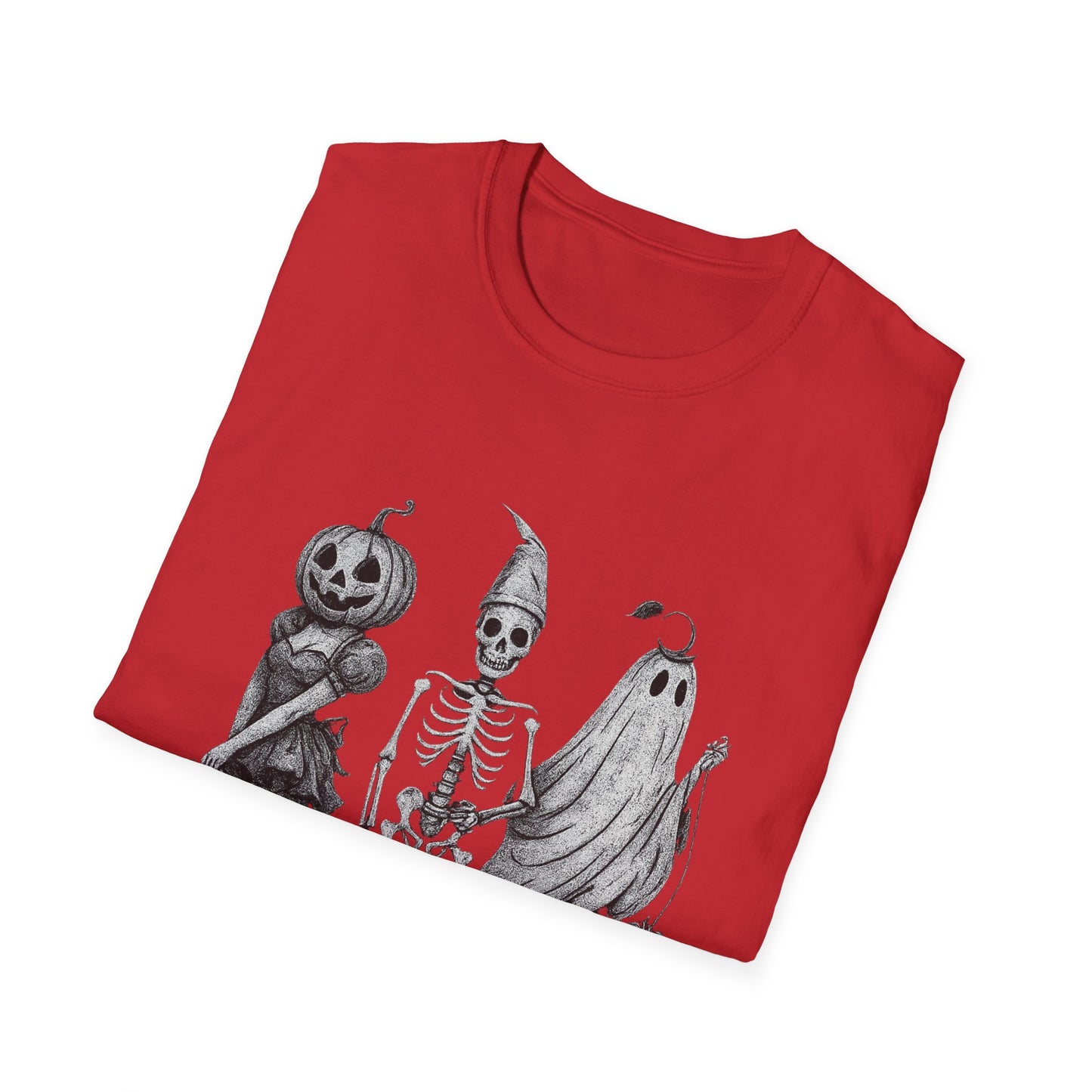 Halloween Graphic Tee, Unisex Softstyle T-Shirt, Spooky Season Shirt, Fall Fashion, Halloween Costume Top