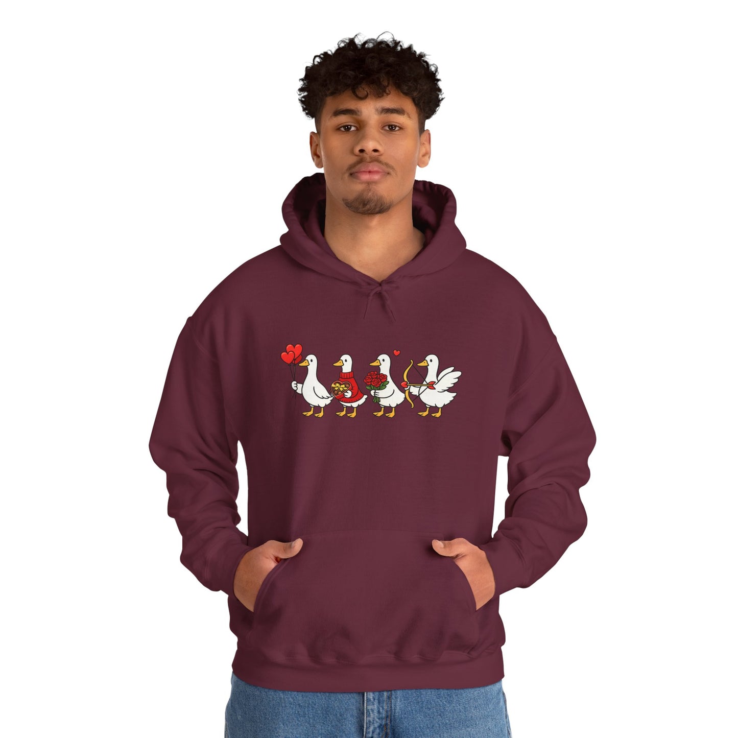 Cute Duck Family Hoodie — Whimsical Springtime Birds Pullover