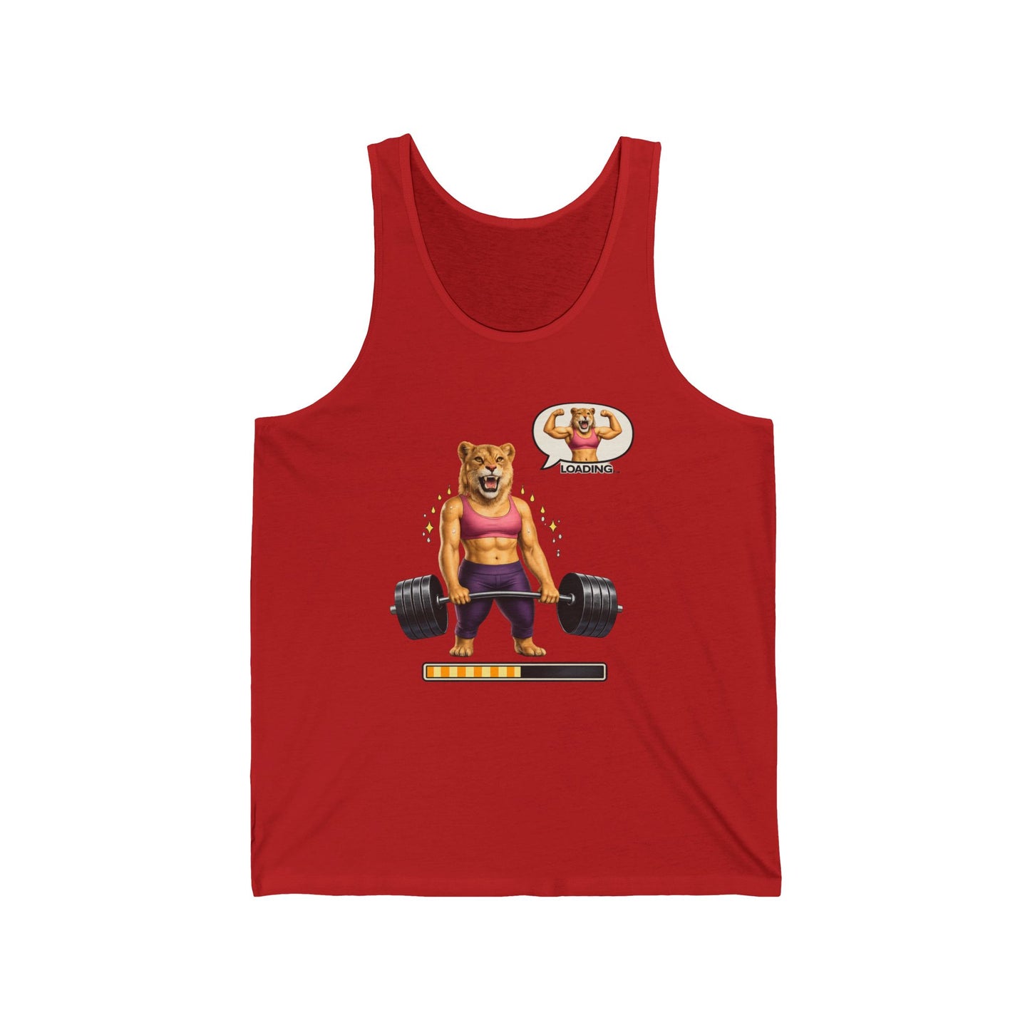 Bear Lifter Tank Top — Cute Strength Gym Tank with "Beast Mode" Vibes