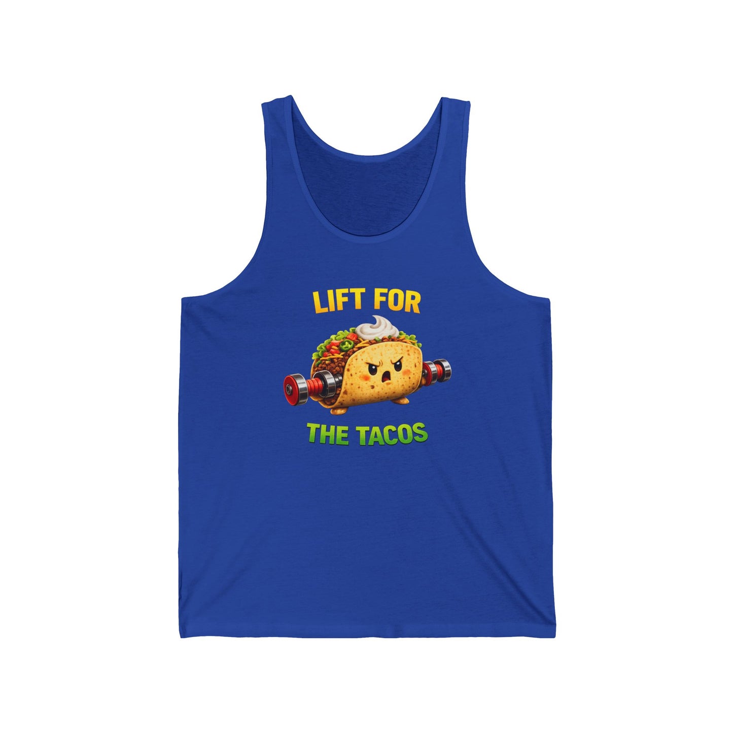 Lift for the Tacos Tank Top — Funny Gym Taco Workout Tank