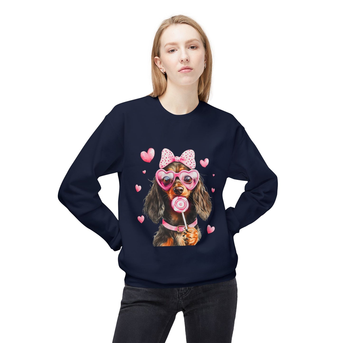 Valentines Unisex Midweight Softstyle Fleece Crewneck Sweatshirt