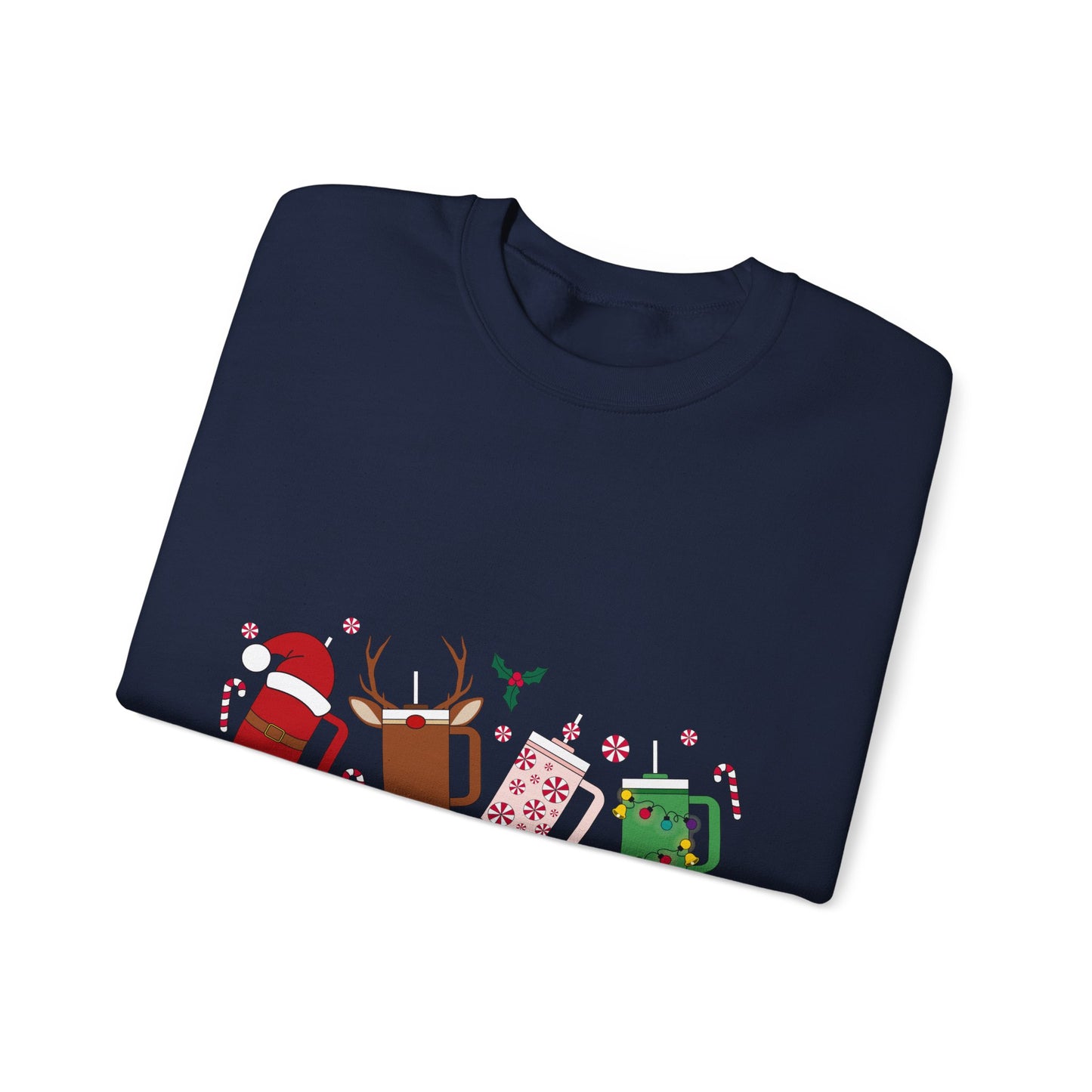 Christmas Golf Club Crewneck Sweatshirt — Festive Golfing Club Cartoon Design