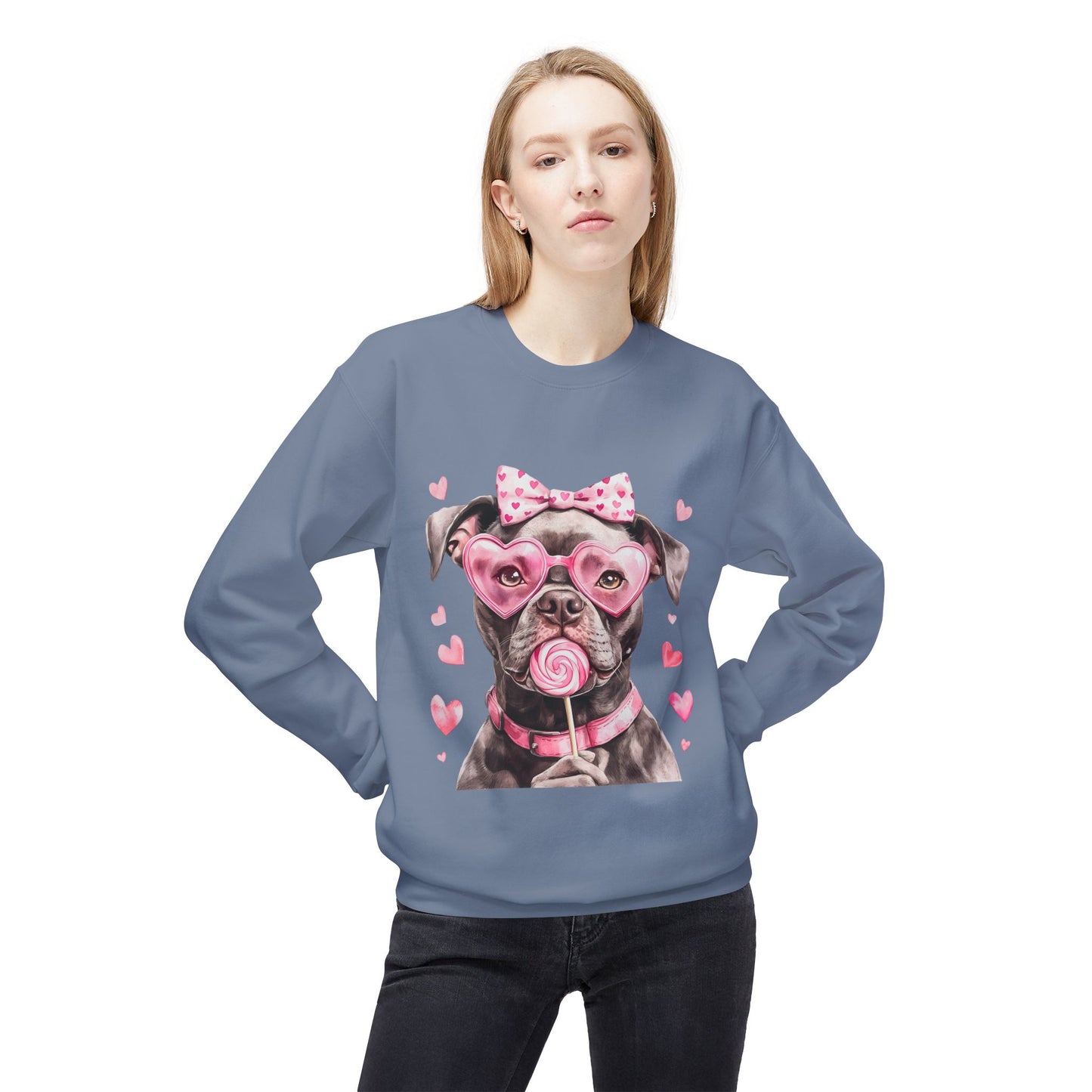 Valentines Unisex Midweight Softstyle Fleece Crewneck Sweatshirt