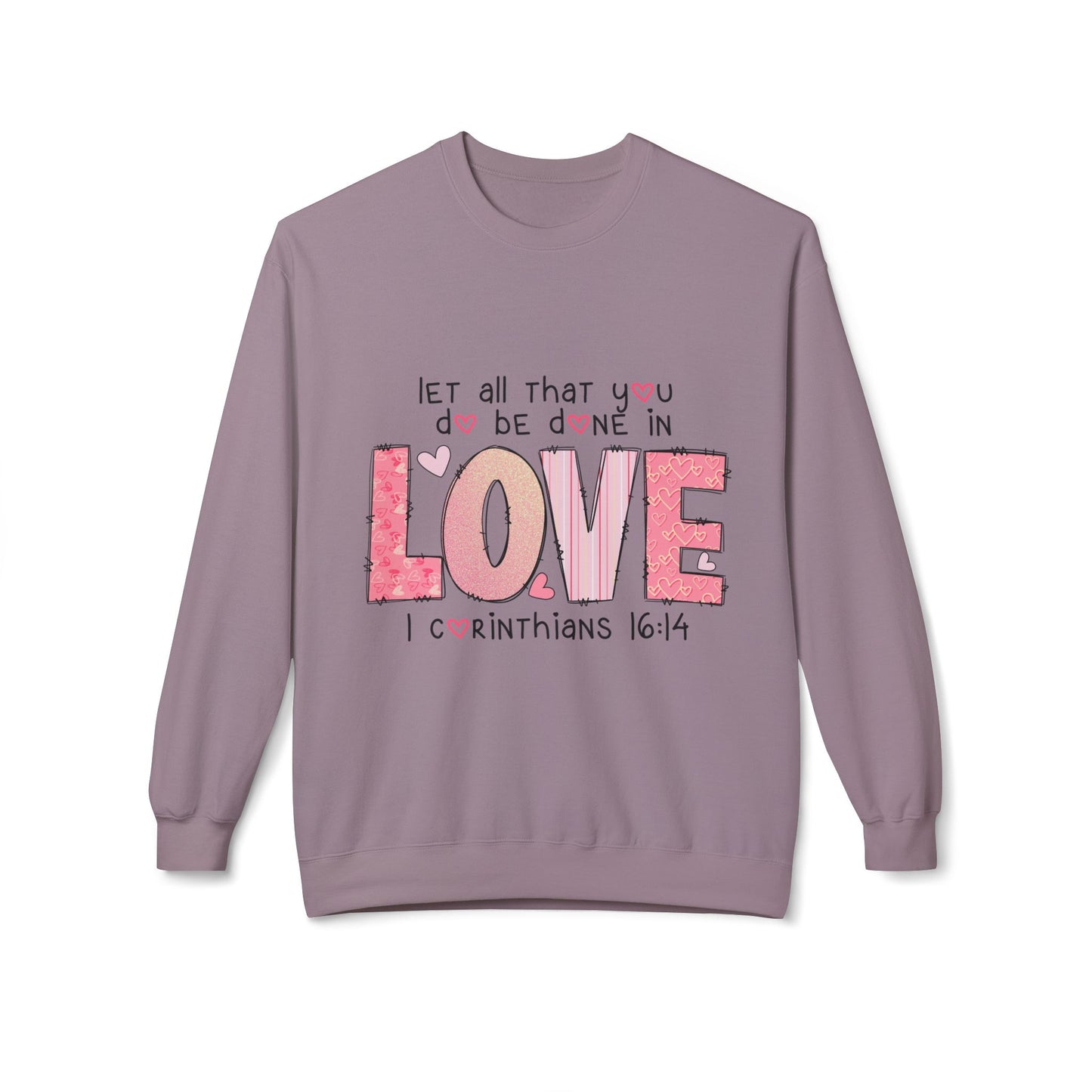 Valentines Unisex Midweight Softstyle Fleece Crewneck Sweatshirt