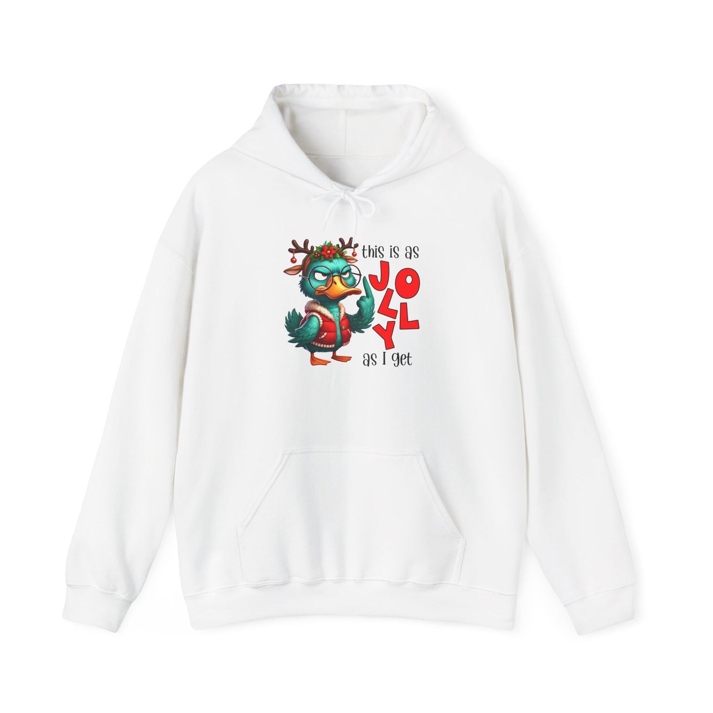 Jolly Holiday Hoodie - Unisex Heavy Blend™ Hoodie, Christmas Gift, Cozy Hoodie, Funny Hoodie, Winter Apparel, Holiday Fashion