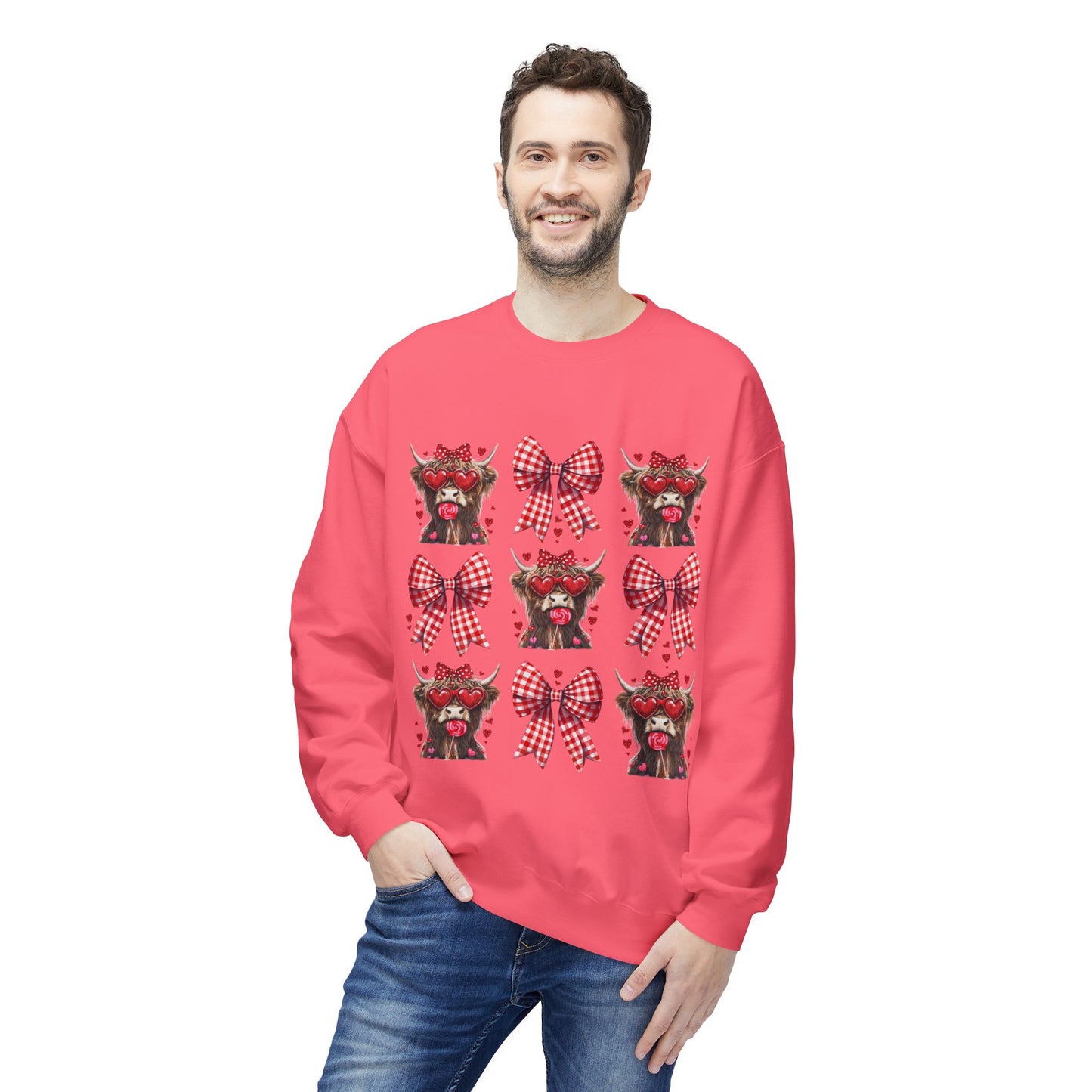 Valentines Unisex Midweight Softstyle Fleece Crewneck Sweatshirt