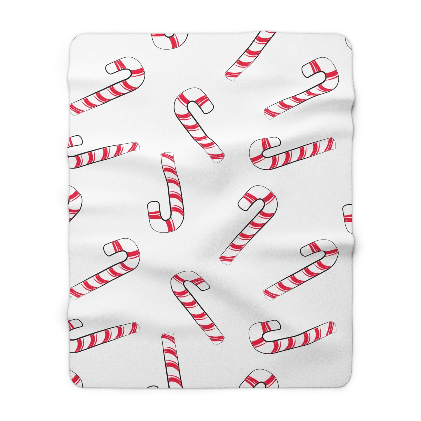 Christmas Candy Cane Blanket