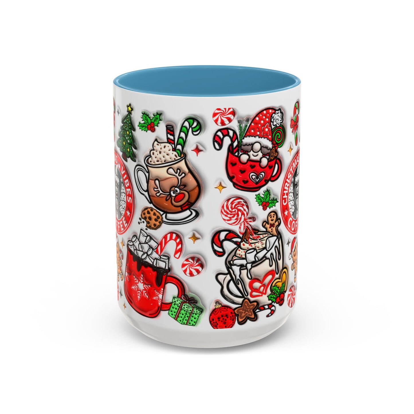 Christmas Accent Coffee Mug (11, 15oz)
