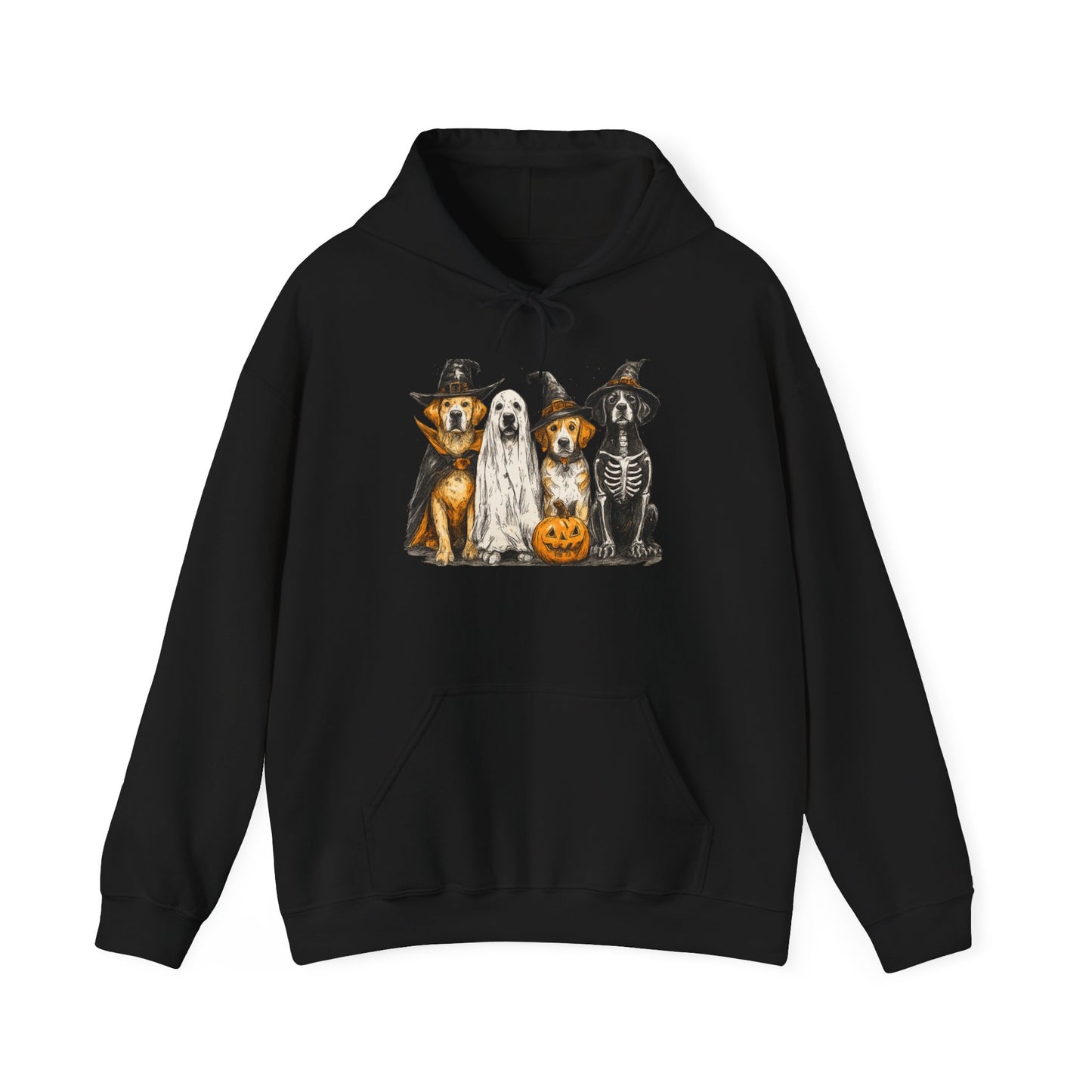 Halloween Pet Lover Hoodie, Unisex Hoodie, Cute Dog Hoodie, Cozy Halloween Apparel, Animal Lover Gift