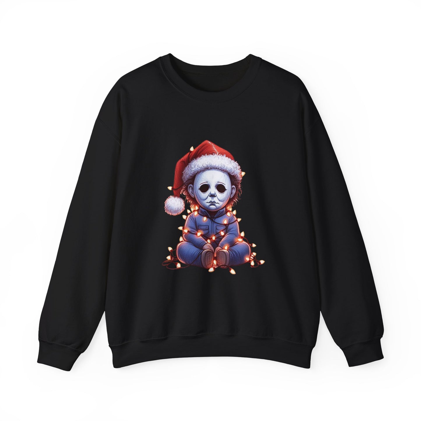 Christmas Michael Myers Sweatshirt — Cute Creepy Horror Holiday Crewneck