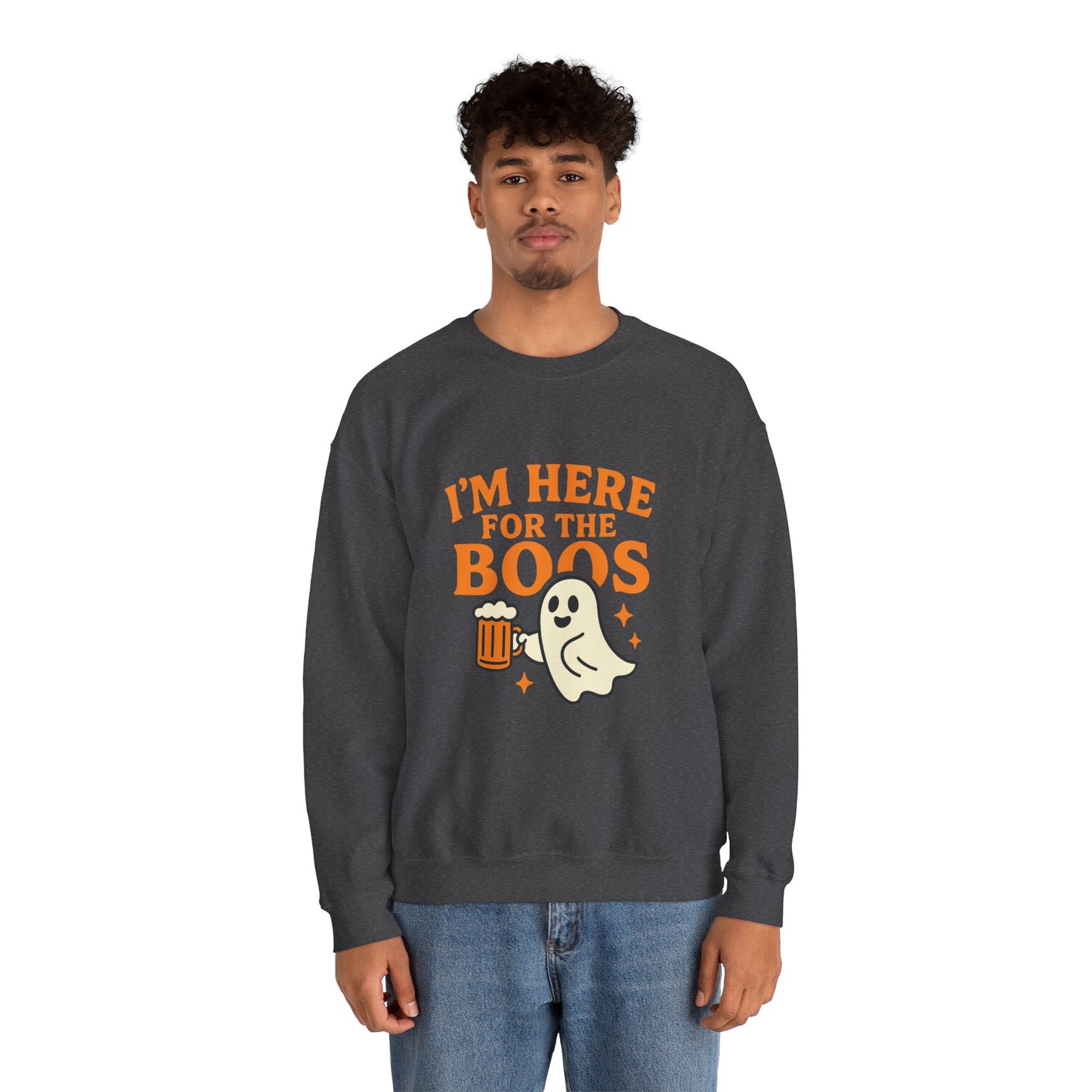 Halloween Spirit Crewneck Sweatshirt - Cozy Ghost Design for Fall Fun, Unisex Sweatshirt, Spooktacular Gift, Halloween Party Wear, [...]